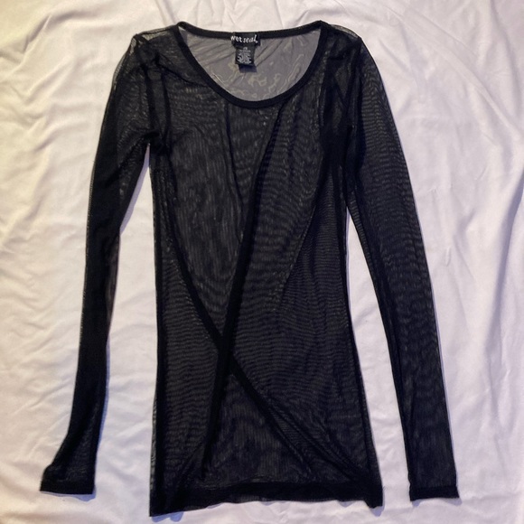 Mesh see-through dress coverup - Picture 1 of 3